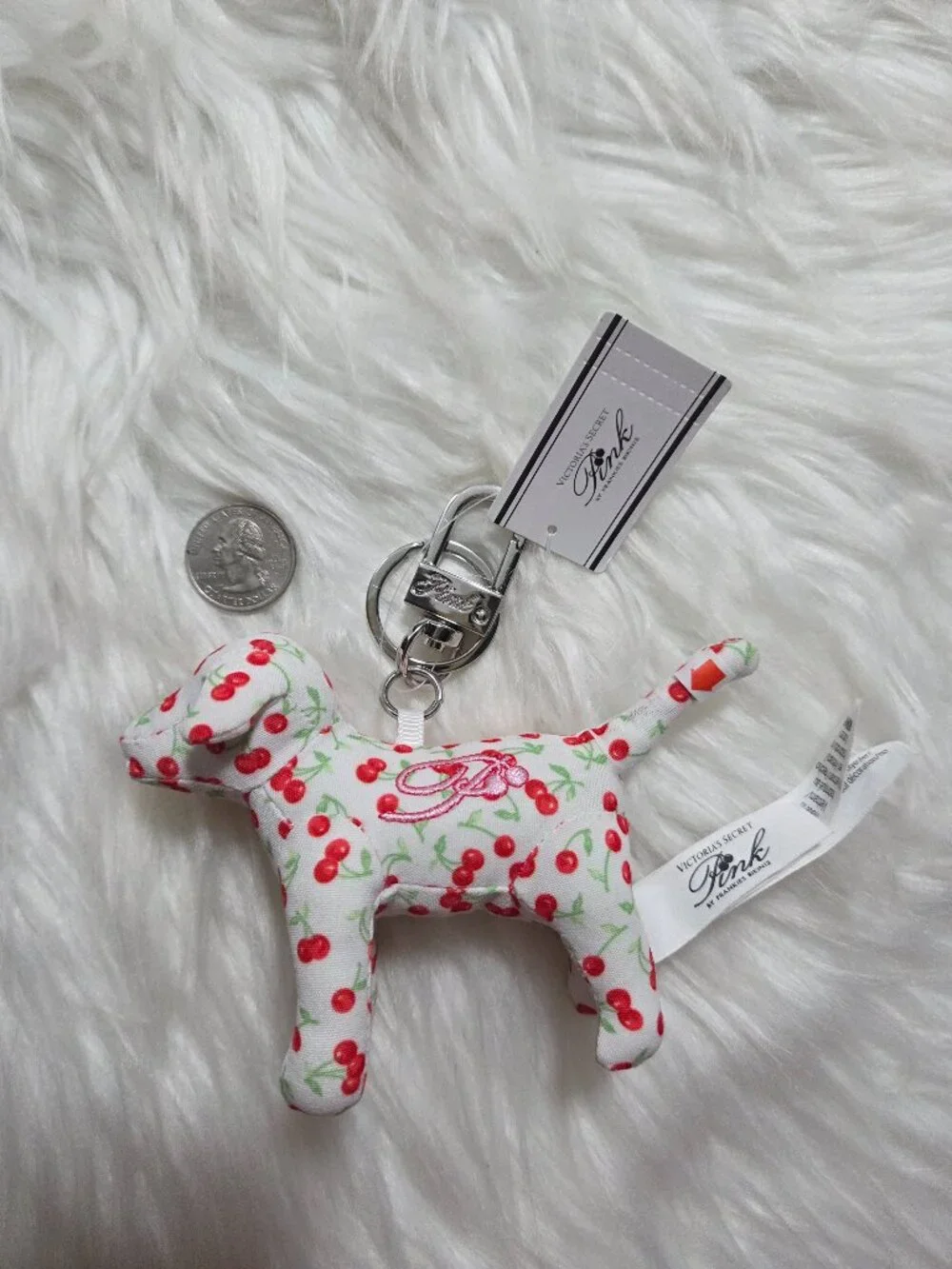 PINK Victoria's Secrete Micro Dog Keychain Charm